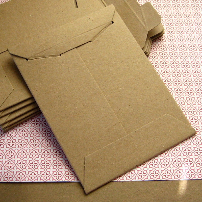 50 Stay Flat Rigid Mailer Kraft Shipping Envelopes 6 x 8