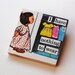 I Have Nothing To Wear - Handmade Vintage Decoupage Kitsch Wooden Brooch Pin