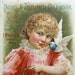 1894 Hoyts Ladies Perfumed Calendar Victorian Trade Card, Vintage Antique