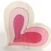 Heart Shaped Wood Puzzle - 6 pieces - Christmas Gift