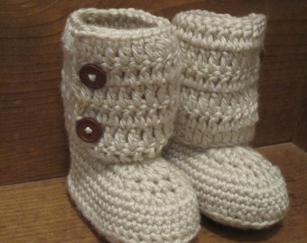Baby Ankle Boots -Crochet Baby Booties