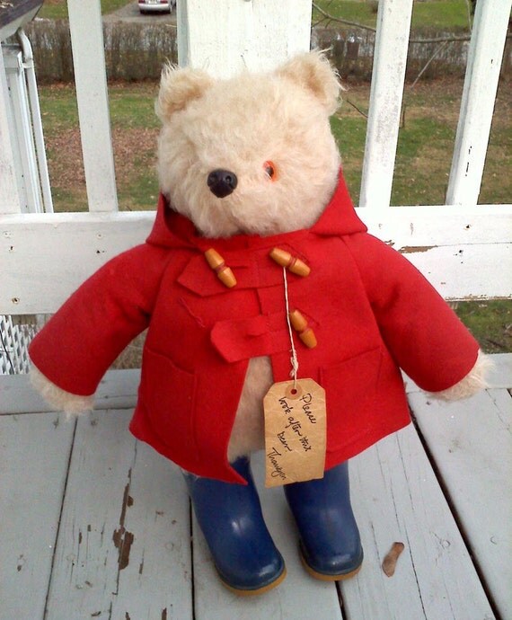 paddington bear stuffed animal vintage