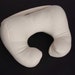 Ergonomic Neck Pillow For Travel, Cream, Anti-pil Fleece, Fiber Fill, Size Large