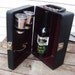 Vintage Portable Bar, Travel Case, Hard Shell Case, Old Black Case