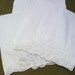 White Tea Towels Vintage Tea Towels Battenberg Lace Towels Hand Towels Decorative Lace Fingertip Towels Set of 4