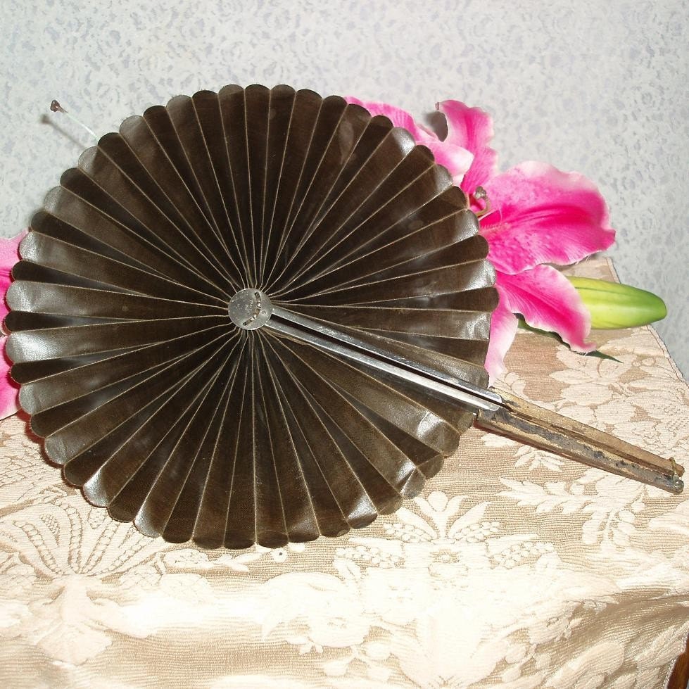 Antique Hand Fans Victorian Accessories Cockade Hand Fan Old