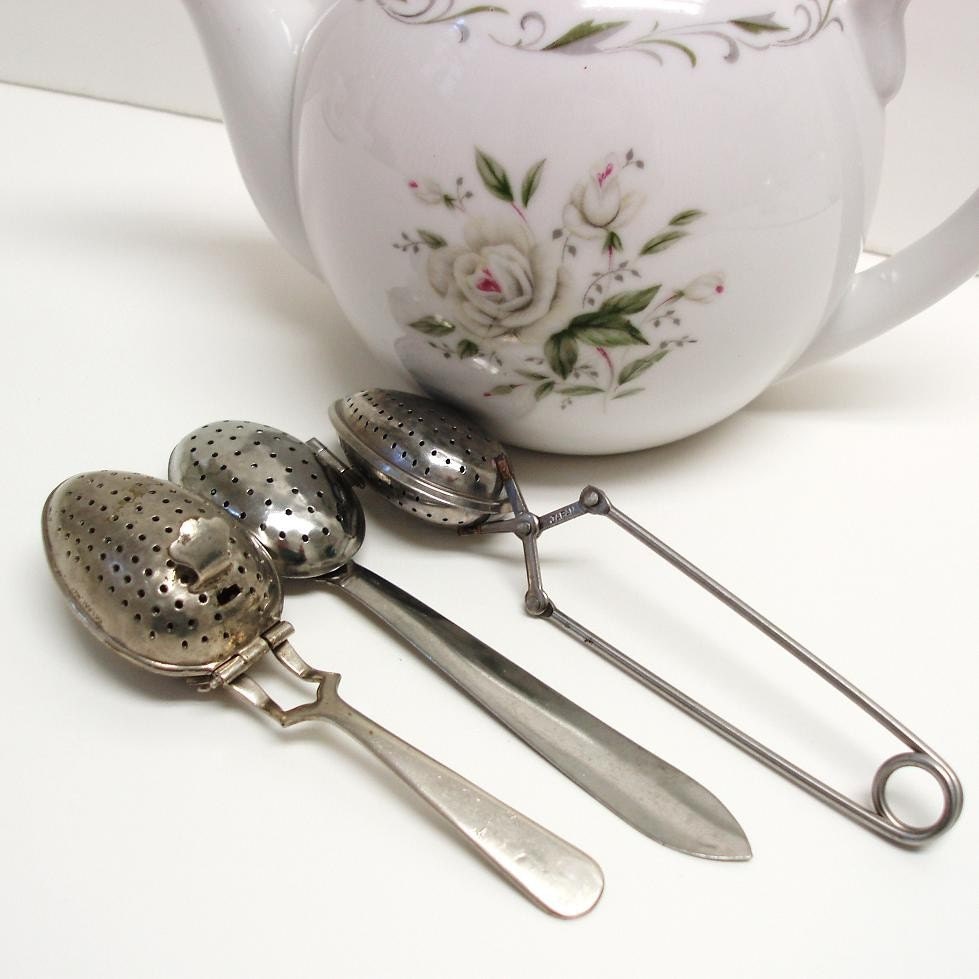 Tea Infusers Tea Spoon Infuser Tea Strainers Lot of Three