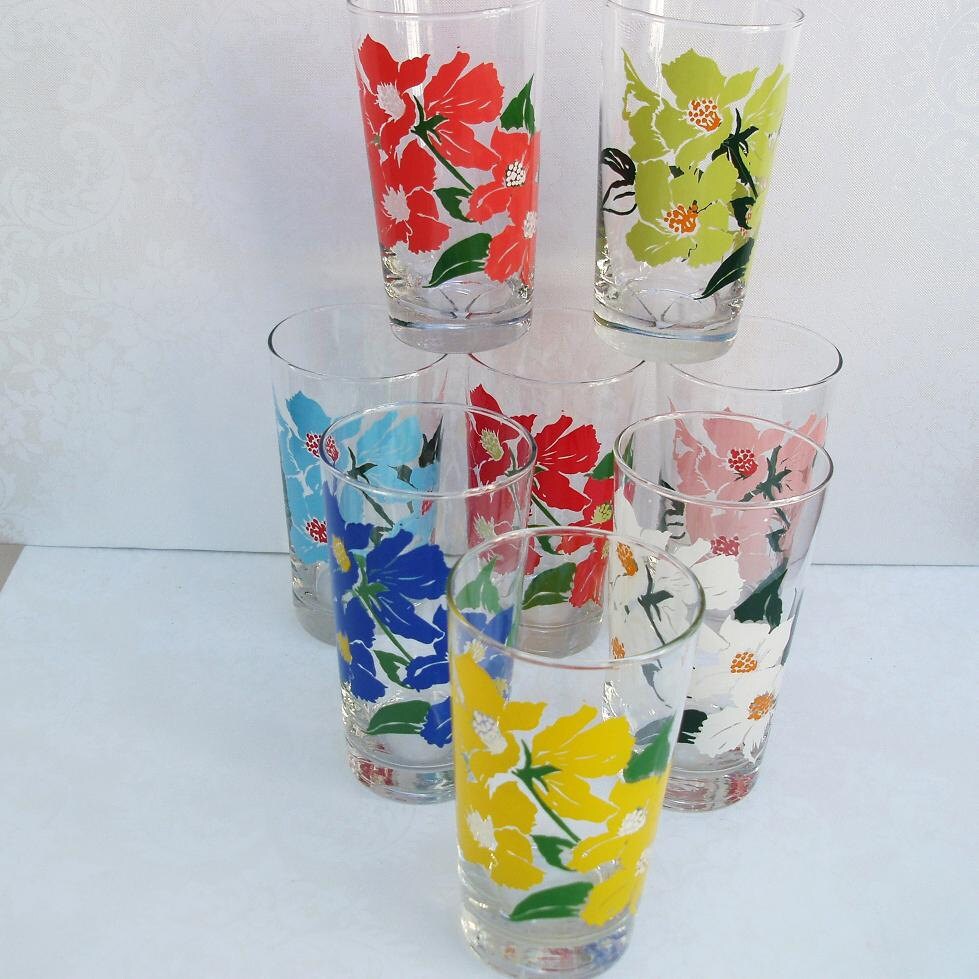 Libbey Glasses Vintage Drinking Glasses Water by WhimzyThyme