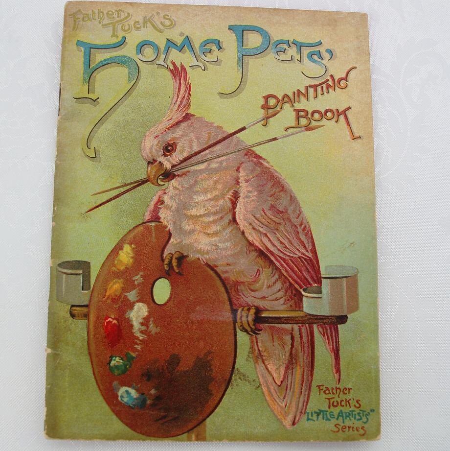 Antique Books Childrens Vintage Books Father Tucks by WhimzyThyme