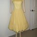Vintage Sunshine Yellow Chiffon Party Dress by Elinor Gay