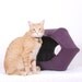 Cat Ball Modern Kitty Bed in Microfiber