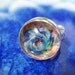 Tidepool- Artisan Lampwork and Sterling Ring- Size 7