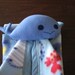 Security Blanket -blue fleece - Wally Whale