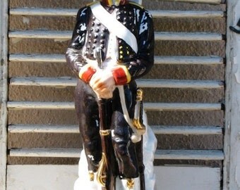 Vintage Grenadier Spirits, Corporal Grenadier 1806 Napoleon, Porcelain Soldier Decanter