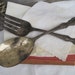 Vintage Wm A. Rogers Mfg. Co. Extra Plate Original Rogers Serving Spoon & Fork Set, Treasury Item