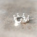 Simple Crown Ring in sterling silver / Adjustable ring