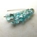 Apatite Earrings Sterling Silver Hammered Gemstone Earrings Aqua Blue Teal Turquiose Nugget BellinaCreations Bellina Creation