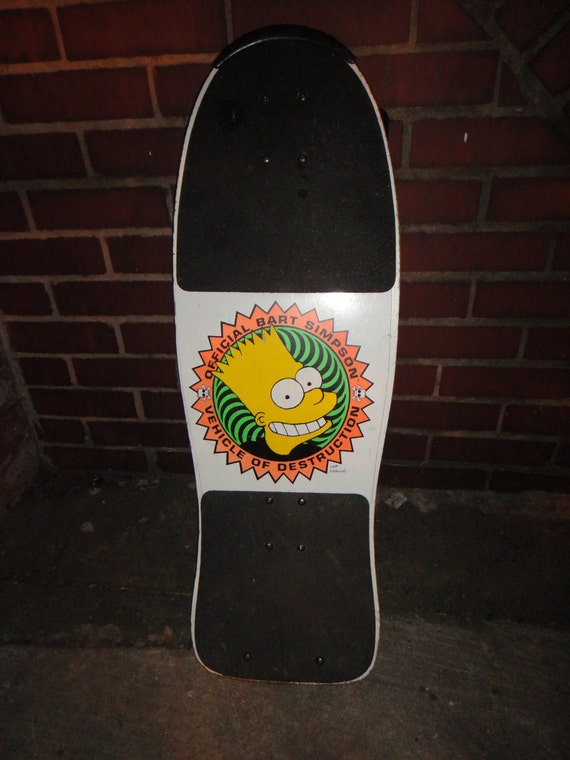 Vintage Bart Simpson Vehicle of Destruction Skateboard