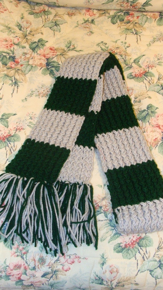 harry potter hogwarts slytherin scarf pattern one by pennknits