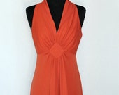 orange goddess dress