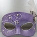 Purple and White Masquerade Mask
