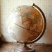 Vintage Sepia Tone 12 inch Replogle Globe