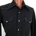 1960s Vintage Men's Black Western Shirt - Lg