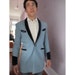 Vintage Men's Edwardian Smoking Jacket Velvet Trim Frock Coat 1960s medium