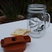 Vintage Mason Jar Sugar Dispenser - Minnesota Souvenir / Glass Dispenser / Glass Jar / Vintage Minnesota / Ideal Cap / Mason Jar Mug Glass