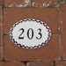 Custom listing for Christine OVAL NUMBER TILE 4 x 6 House Numbers