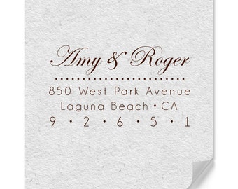 Personalized Wedding Stamp - Custom Return Address Stamps - Housewarming - Personalized Gifts - Home Address - Weddings - DIY Printing