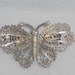 Vintage/Antique 800 silver filigree butterfly brooch Art Deco