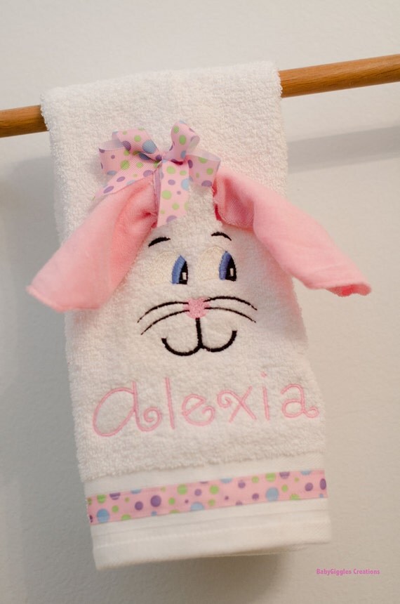 Items similar to Easter hand towel Personalized hand towel easter