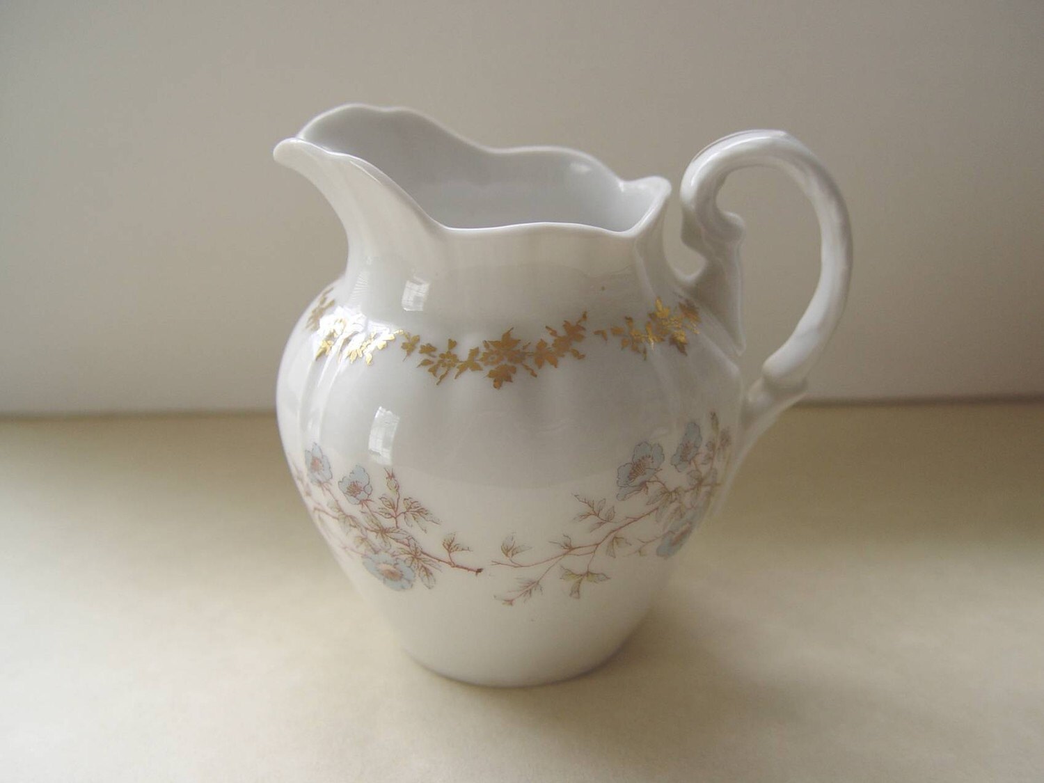 Vintage Porcelain Pitcher Creamer Marked C.T. Germany