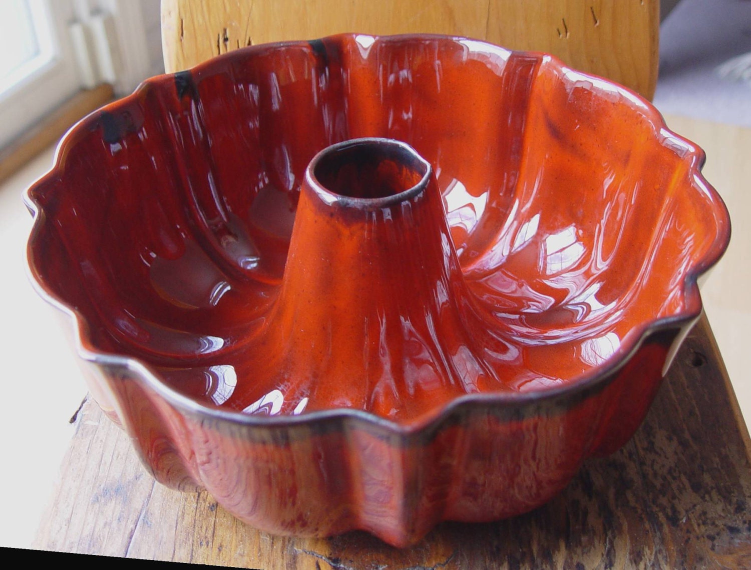 Ceramic or Pottery BUNDT Pan JELLO Mold by calicoartist on Etsy