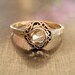 Antique Engagement Ring - Rose Cut Diamond and 18k Gold