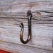 Set of 6 Small 1" Wrought Iron Hooks