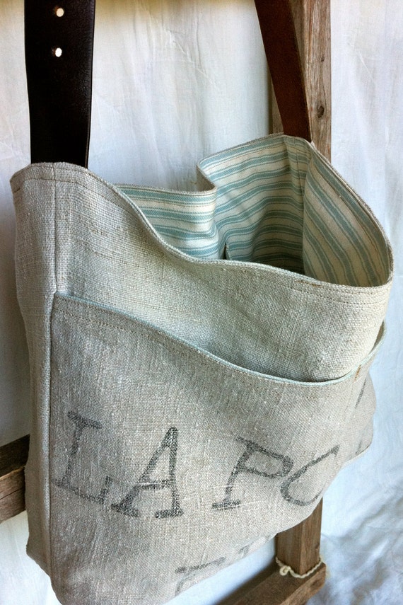 LA POSTES FRANCE reconstructed antique french mail sack