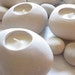 White Stone Tealight Candle Holders - Dolomite, Set of twelve