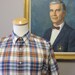 1960s Perment Press Madras Style Shirt 17 XL