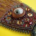 Bead Embroidered necklace "Augenblick"