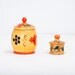 Vintage Folk Art Containers - Set of 2 - Storage - Made in USSR - Box - Collectibles