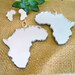 Sale ...Large African Continents silver acrylic mirror ....earrings ready to ship