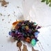 Rainbow Crystal Druzy Ring - Titanium Aura Quartz Cluster - Crystal Quartz
