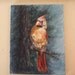 Quirky Mrs. Cardinal 11x14 Original Painting
