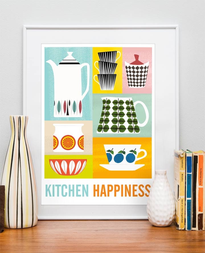 Retro Kitchen Wall Decor