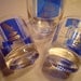 Barware Egyptian Theme Blue and Gold Beaker Drink Mixer 2 Glasses and Stir Stick Three TREASURY Lists