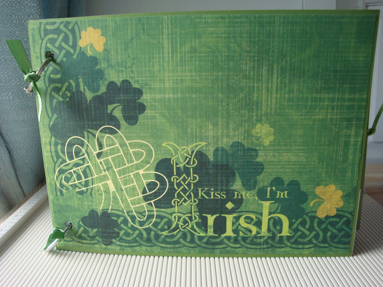 Irish Scrapbook with Family Tree Ireland Premade Scrapbook