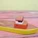 Toy boat No. 12 Yellow lobster, fishing boat