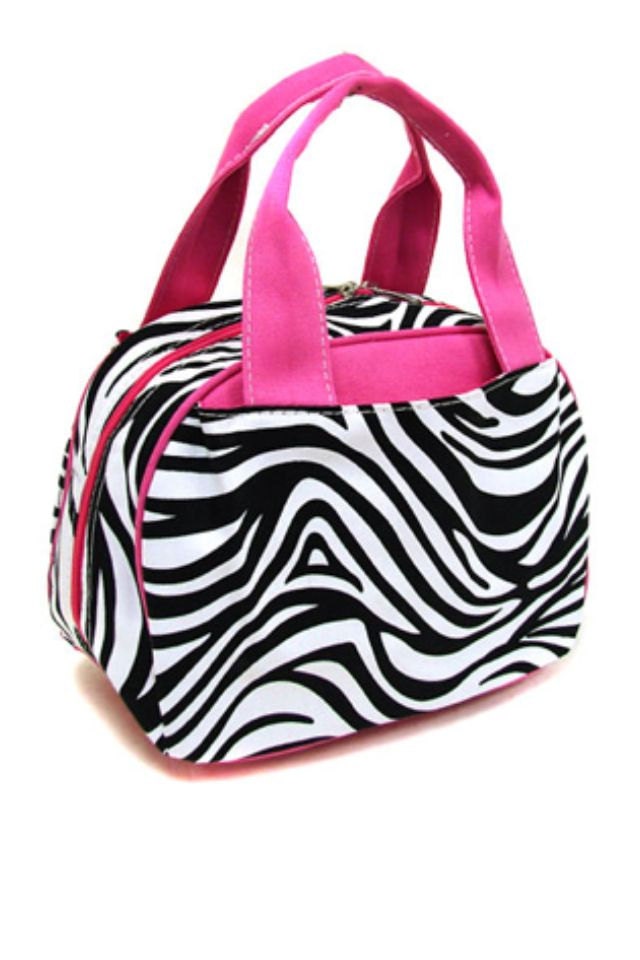 Zebra lunch box monogrammed included